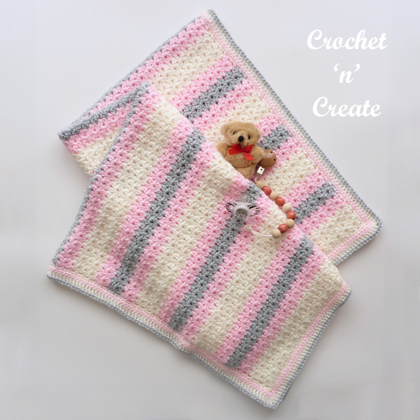 cluster-v crochet blanket pattern