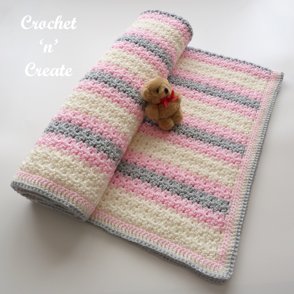 Download Cluster-V Crochet Blanket Pattern - Free Baby DIY on Crochet 'n' Create