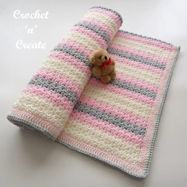 rolled baby blanket