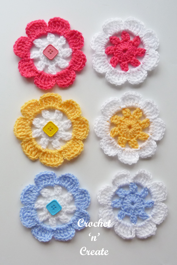 crochet blooming flower pattern