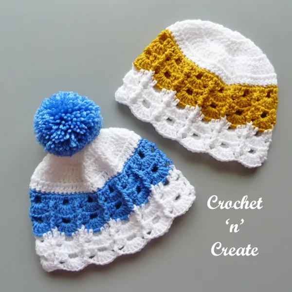 crochet cute baby beanie