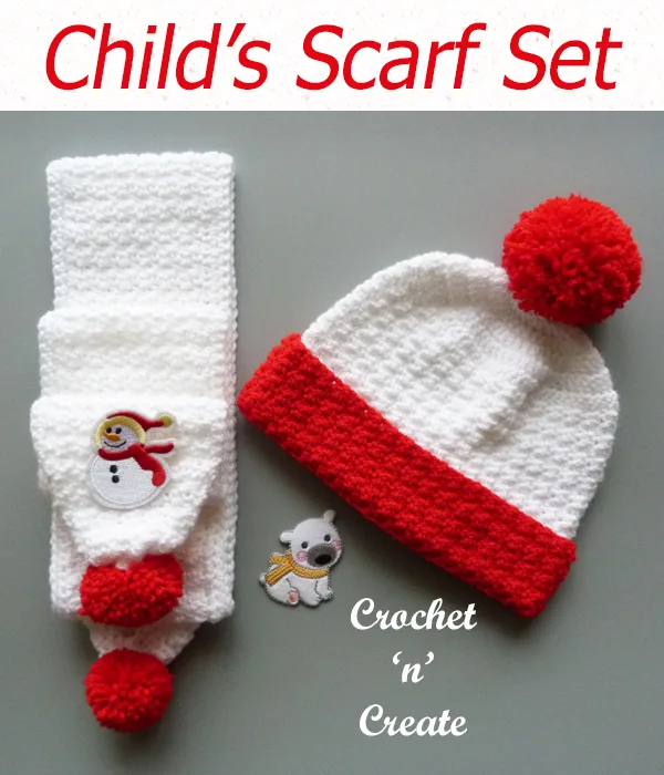 childs scarf set