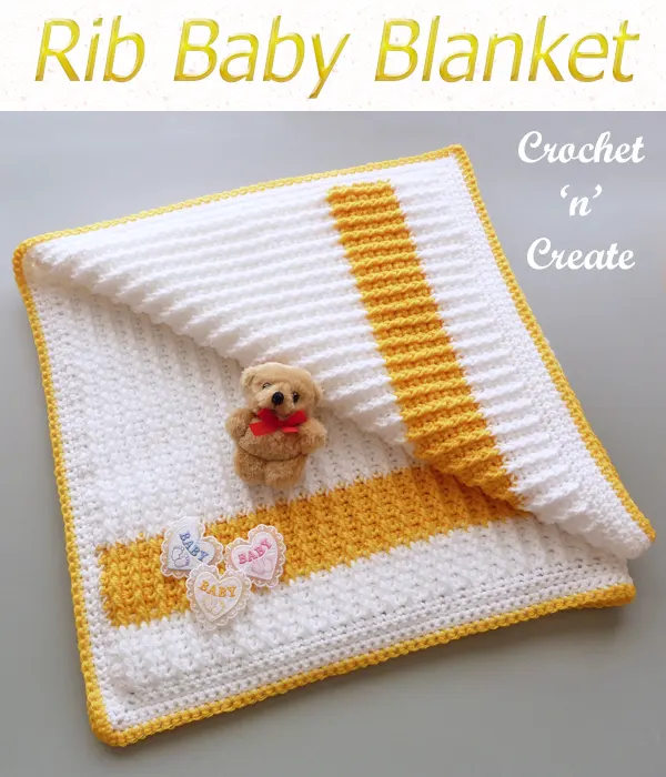 rib baby blanket