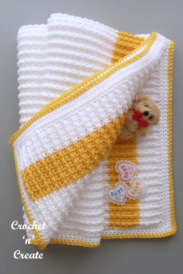 rib baby blanket