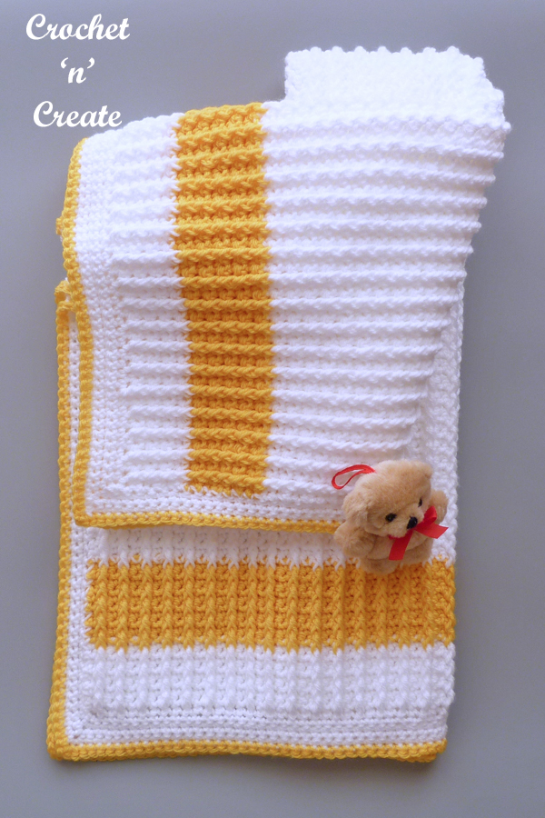 rib baby blanket