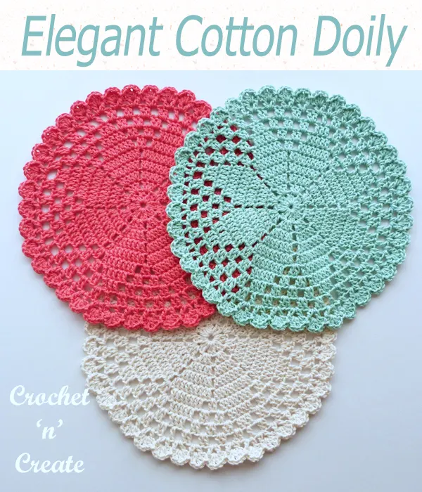 elegant cotton doily