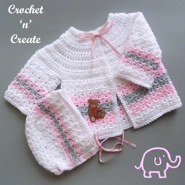 crochet baby set