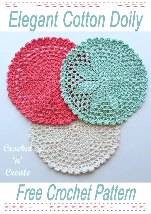 elegant crochet cotton doily