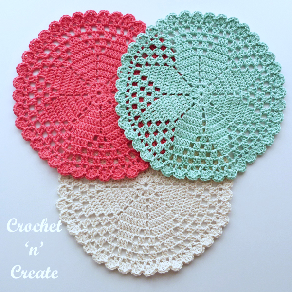 elegant crochet cotton doily