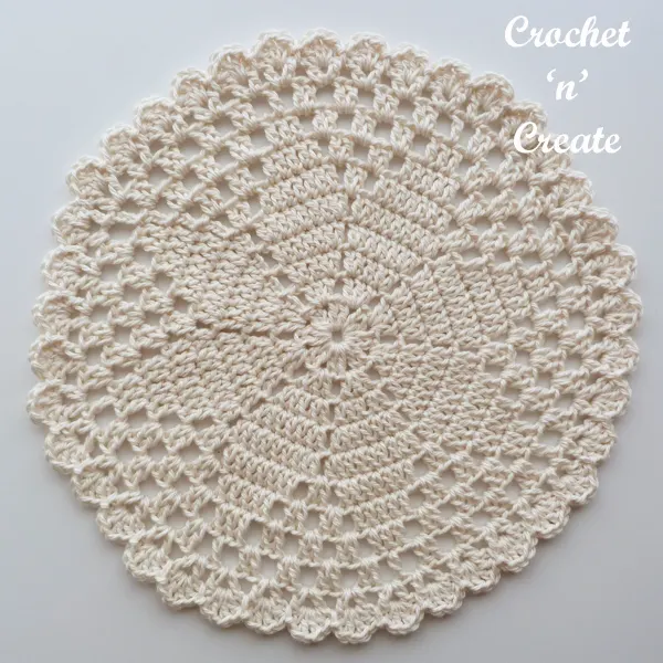 cream doily