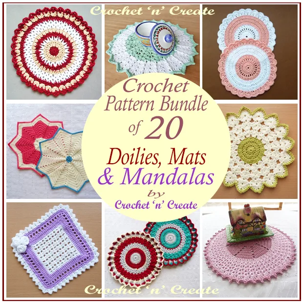20 doilies-mats-mandalas