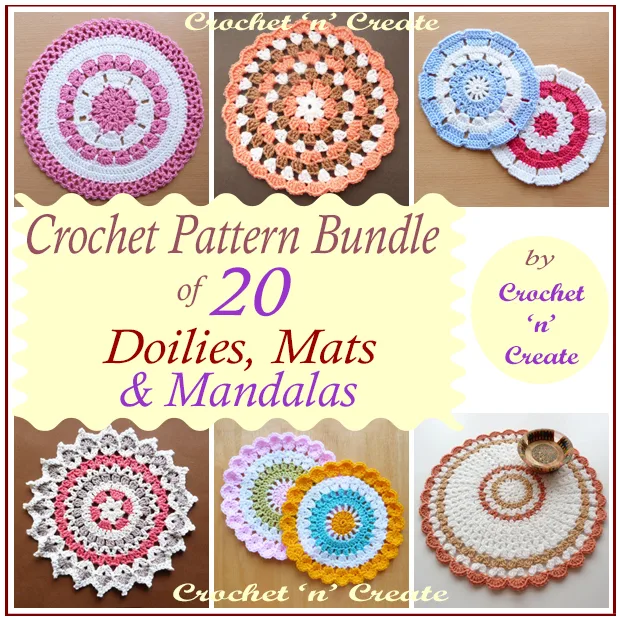 Doilies-Mats-Mandalas Crochet Bundle