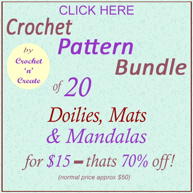 Doilies-Mats-Mandalas Crochet Bundle