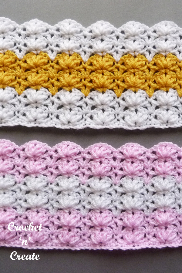 puff shell stitch