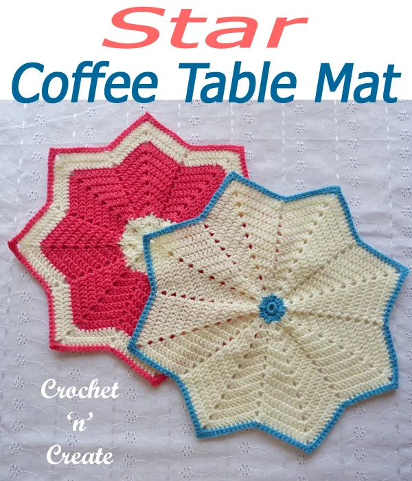 star coffee table mat