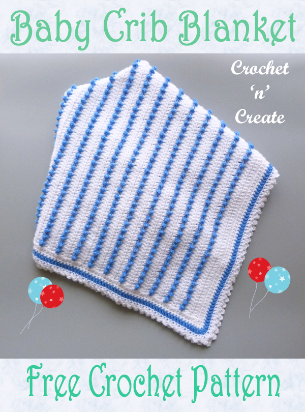 crochet baby crib blanket