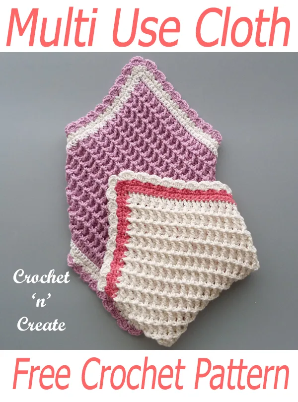 crochet multi use cloth