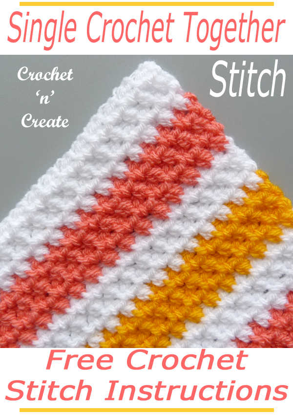 single crochet together stitch