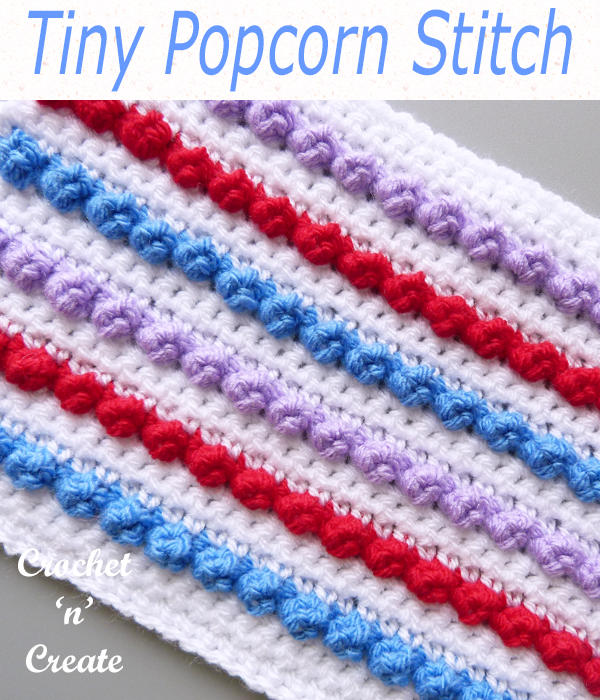 tiny popcorn stitch