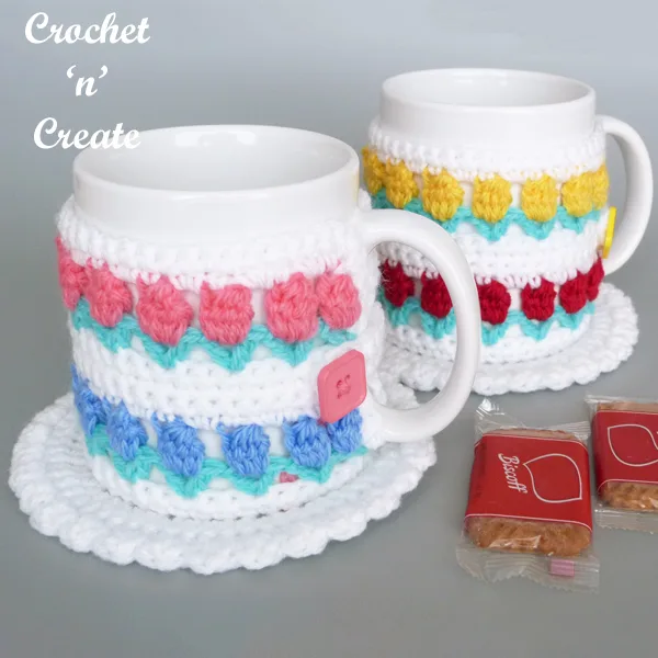 crochet coaster mug warmer