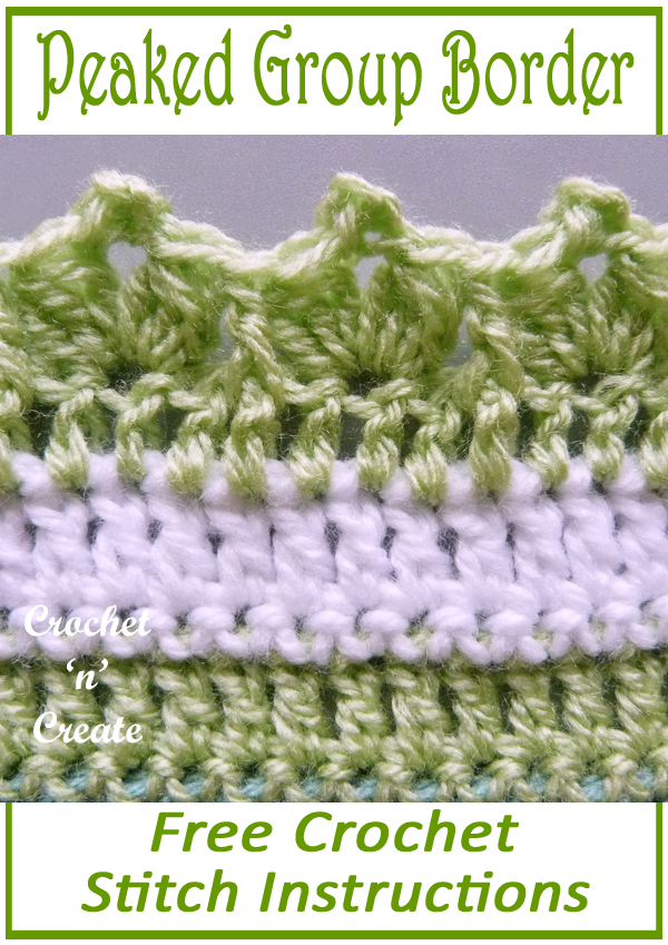 peaked group crochet border