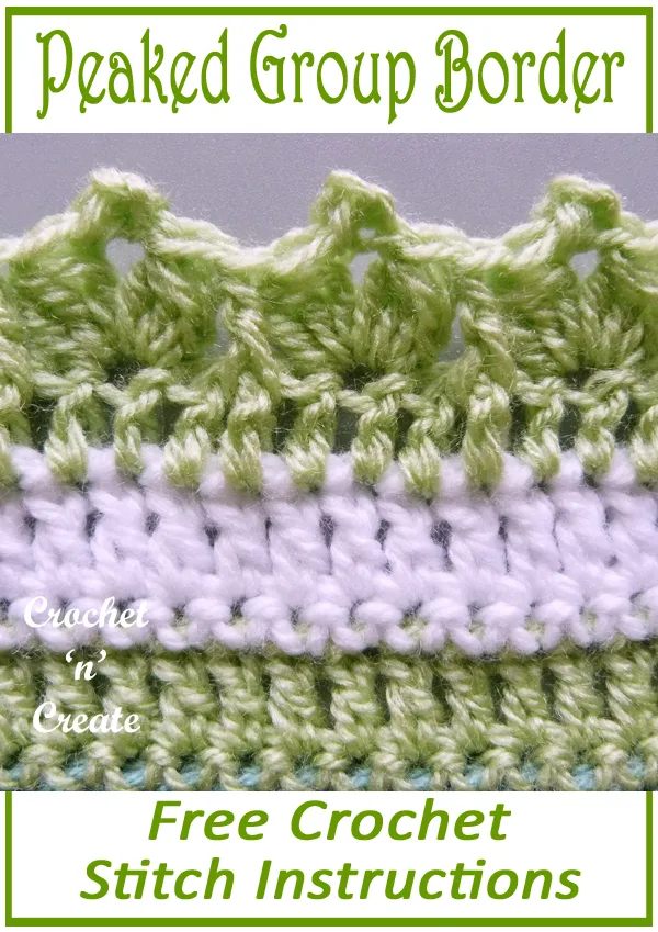 peaked group crochet border