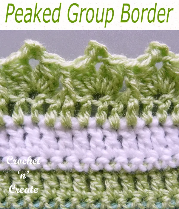 peaked group crochet border