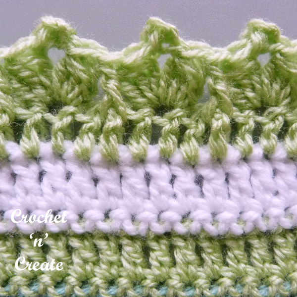 peaked group crochet border