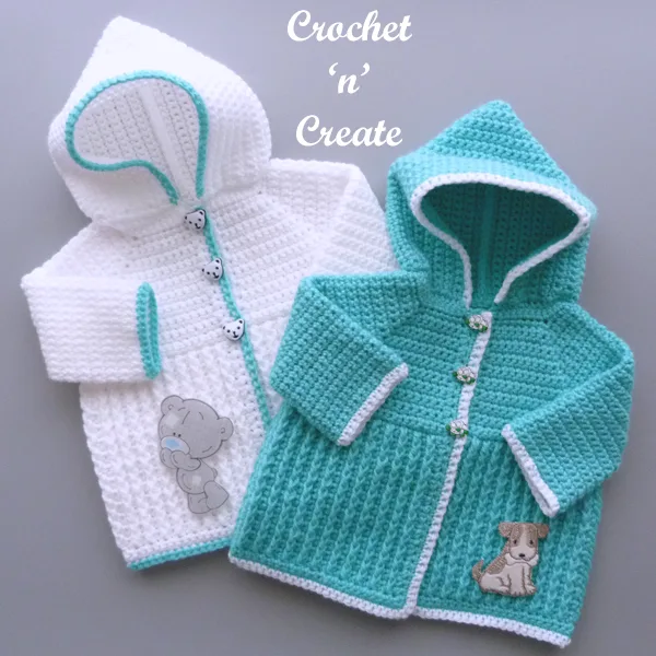 ribbed baby hooded jacket