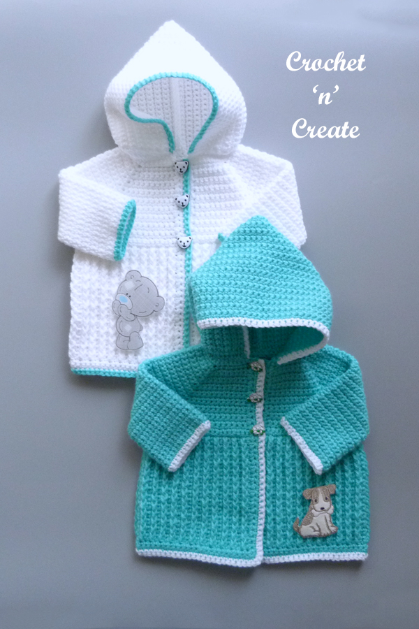 ribbed baby hooded jacket