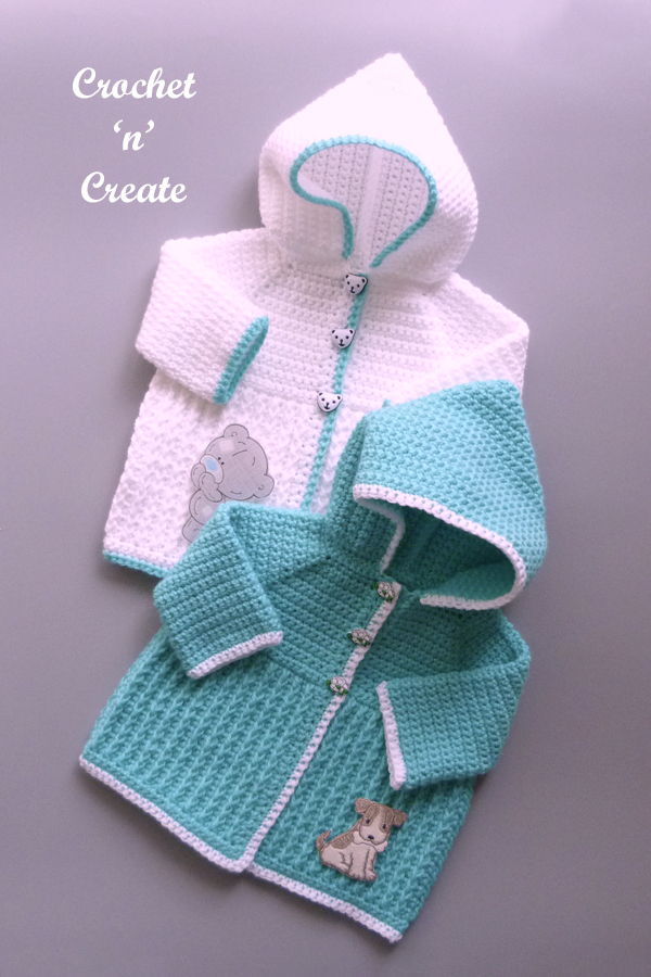 ribbed baby hooded jacket