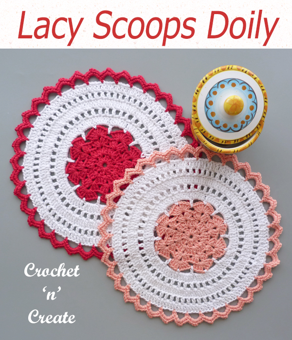 lacy scoops doily