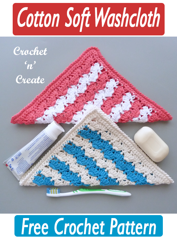 crochet cotton soft washcloth