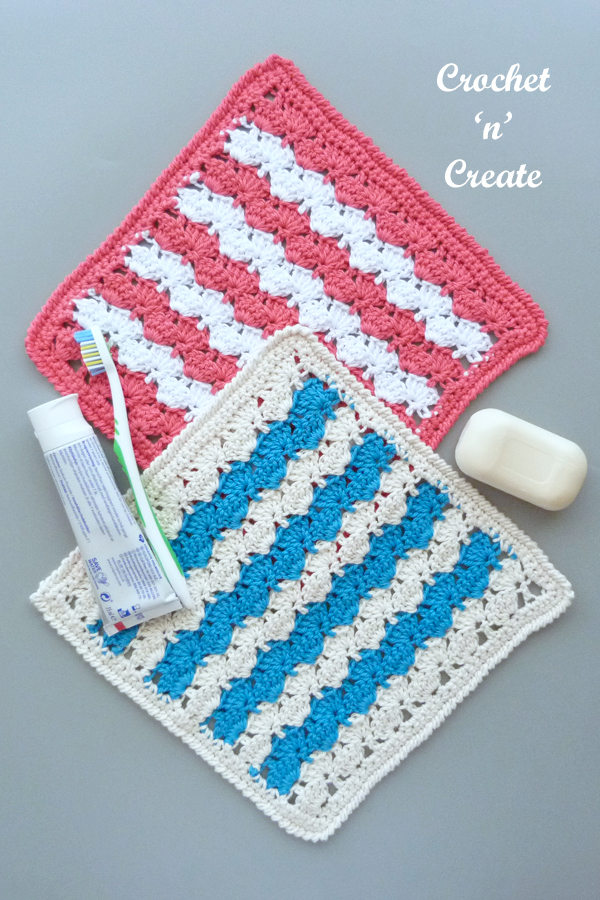 Crochet Cotton Soft Washcloth Free Pattern on Crochet 'n' Create