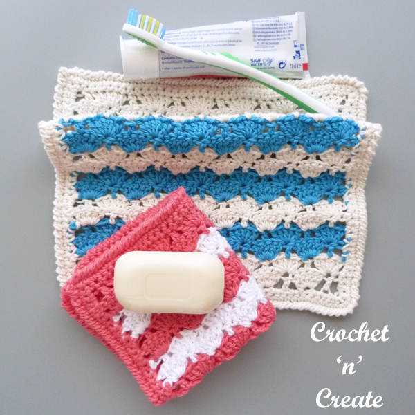 free crochet bathroom washcloth pattern