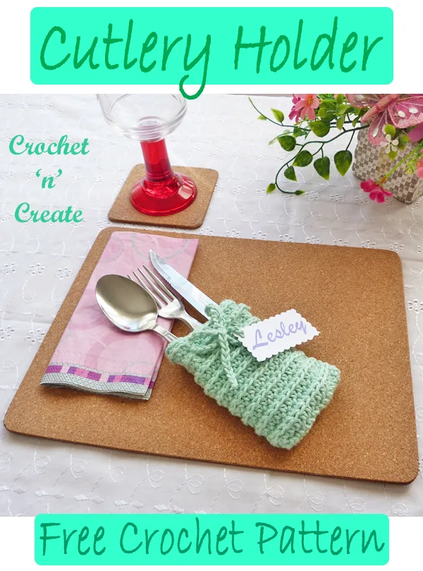 crochet cutlery holder Pattern