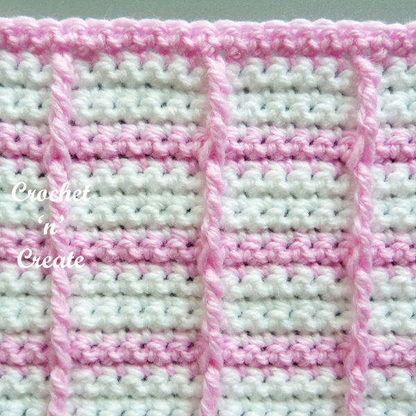 little windows crochet stitch
