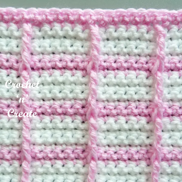 little windows crochet stitch