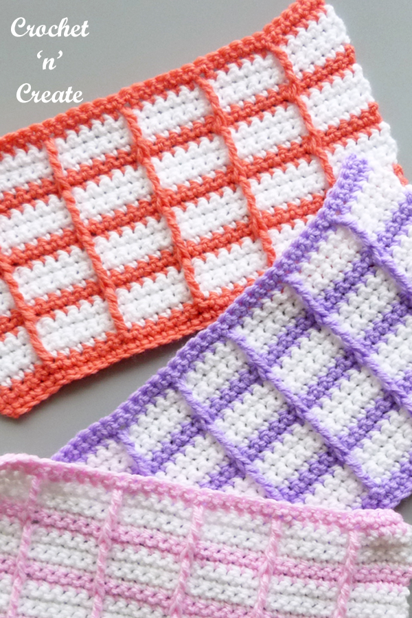 little windows crochet stitch