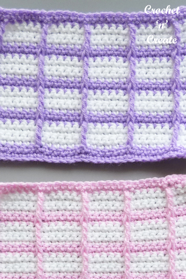 little windows crochet stitch