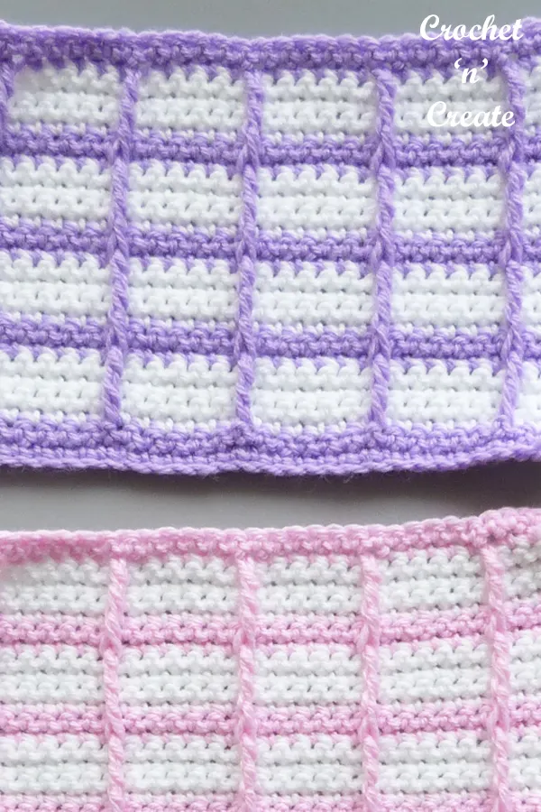 little windows crochet stitch