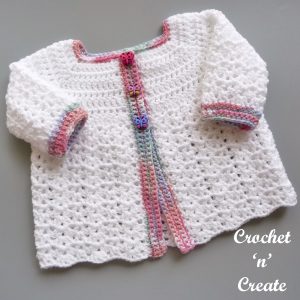 Crochet Baby Cardigan-Hat - Free Crochet Pattern on Crochet 'n' Create