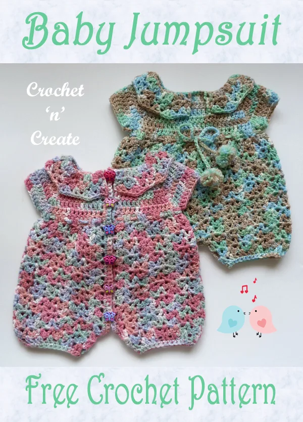 crochet baby jump suit