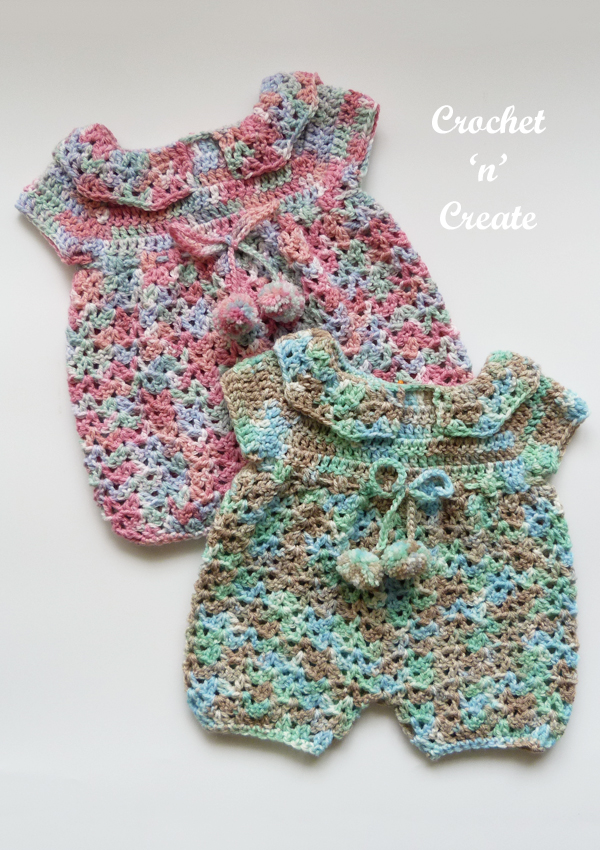 crochet baby jump suit