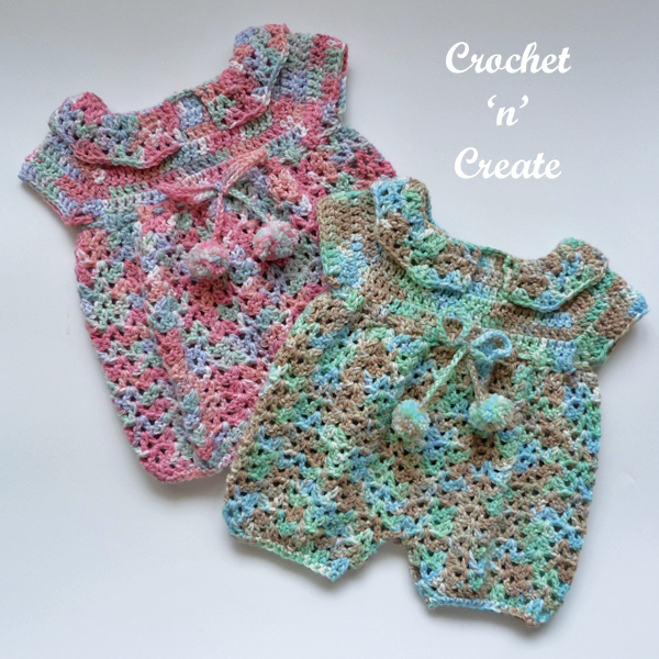 Crochet Baby Jump Suit - Free Crochet Pattern on Crochet 'n' Create