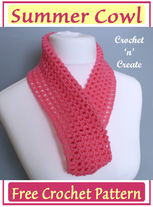 crochet summer cowl pattern