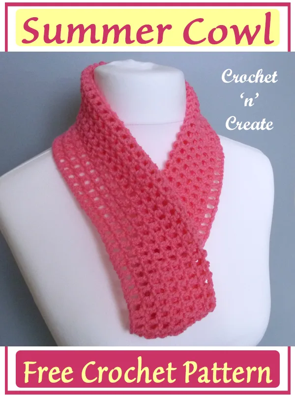 crochet summer cowl pattern