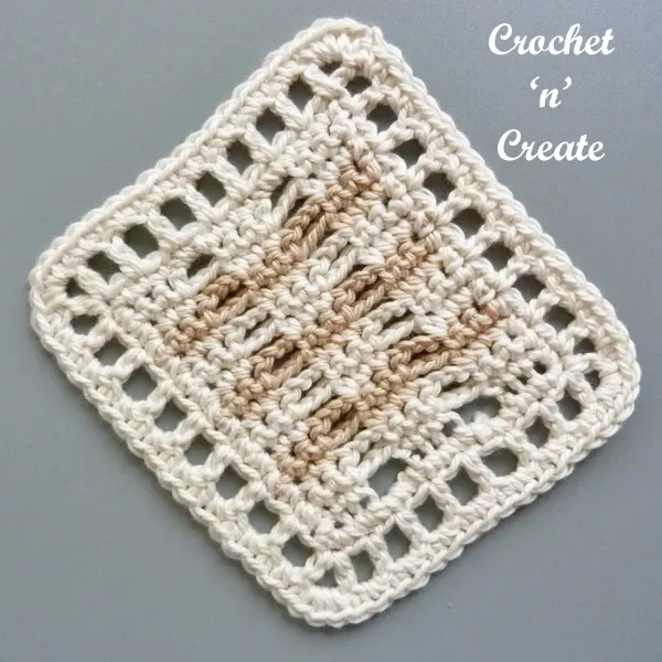 Free brown coaster pattern