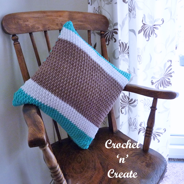alpine crochet cushion cover