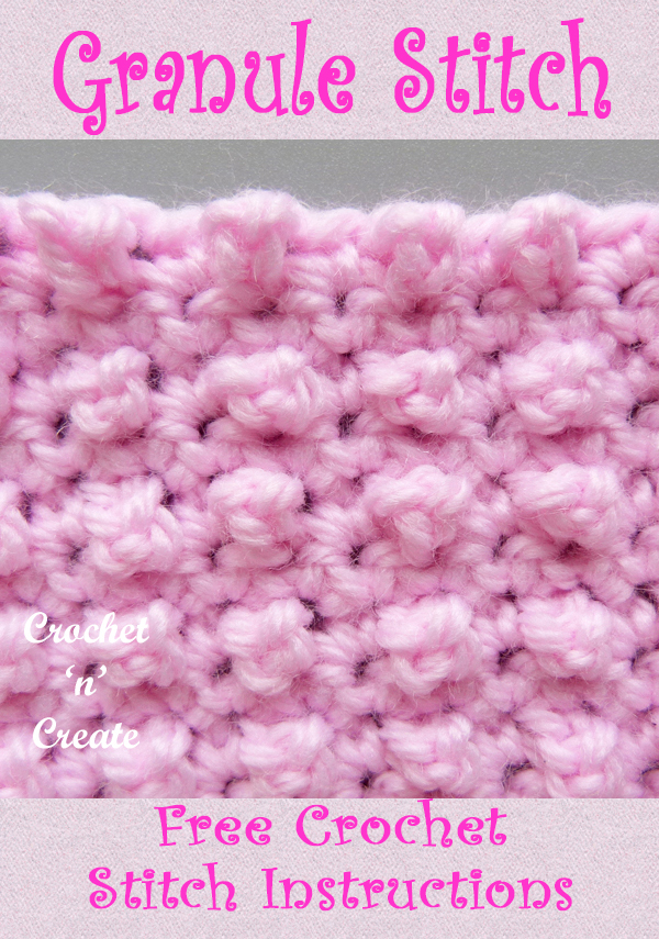 crochet granule stitch tutorial